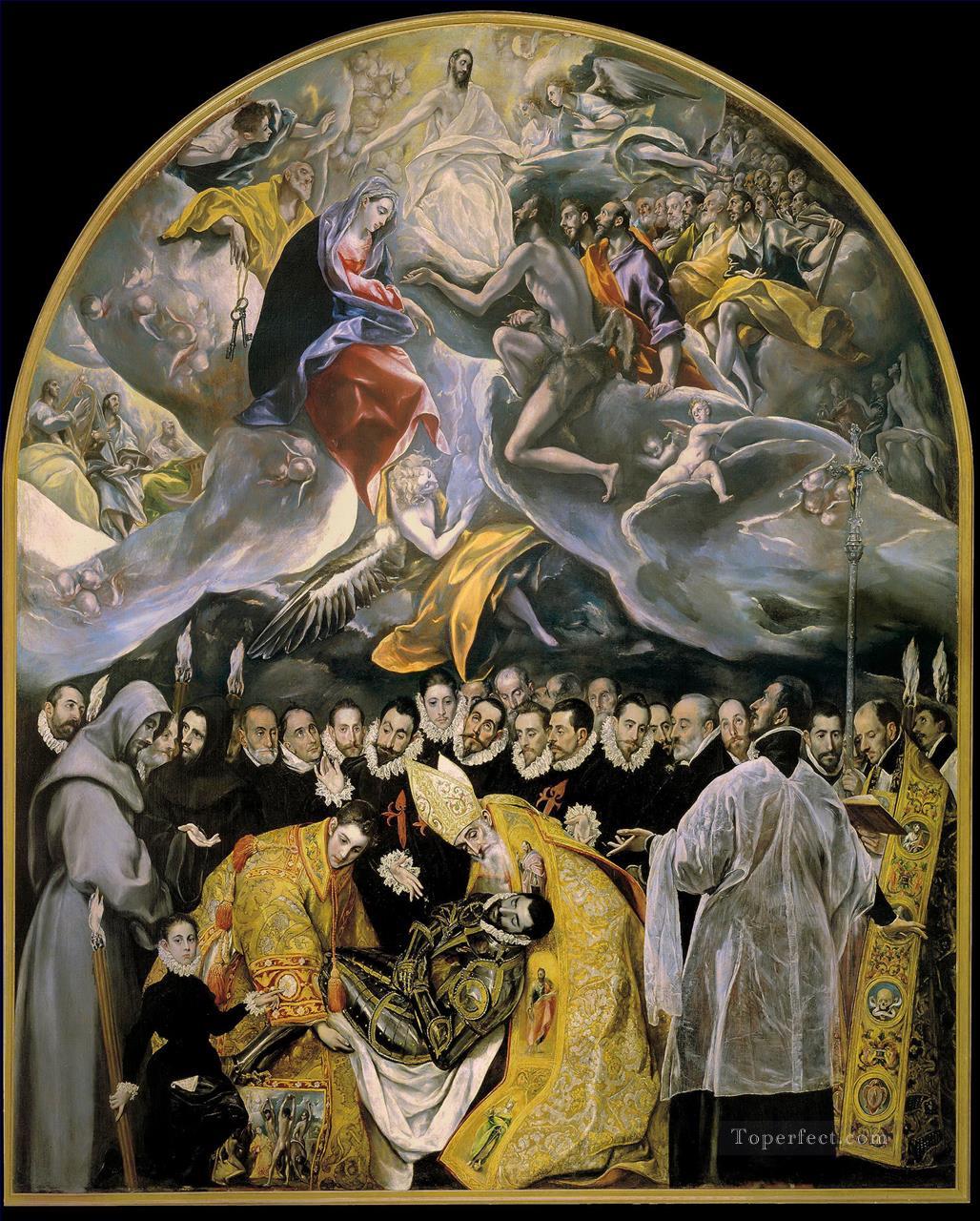 El Greco El entierro del conde de Orgaz Pintura al óleo